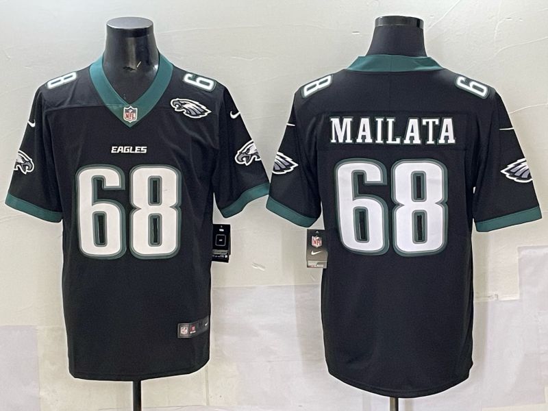Men Philadelphia Eagles #68 Mailata Black Nike 2025 Limited NFL Jersey 008->philadelphia eagles->NFL Jersey